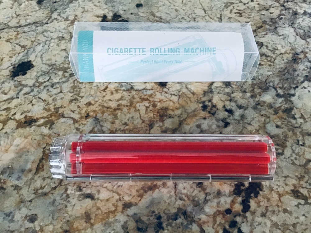 Cigarette Rolling Machine, Modern NO MESS Easy to Use King Size!- Red Color