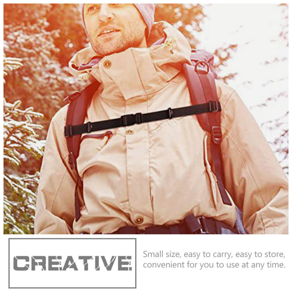 2PCS Camping Chest Belts Backpack Straps Quick Release Backpack Straps Outdoor