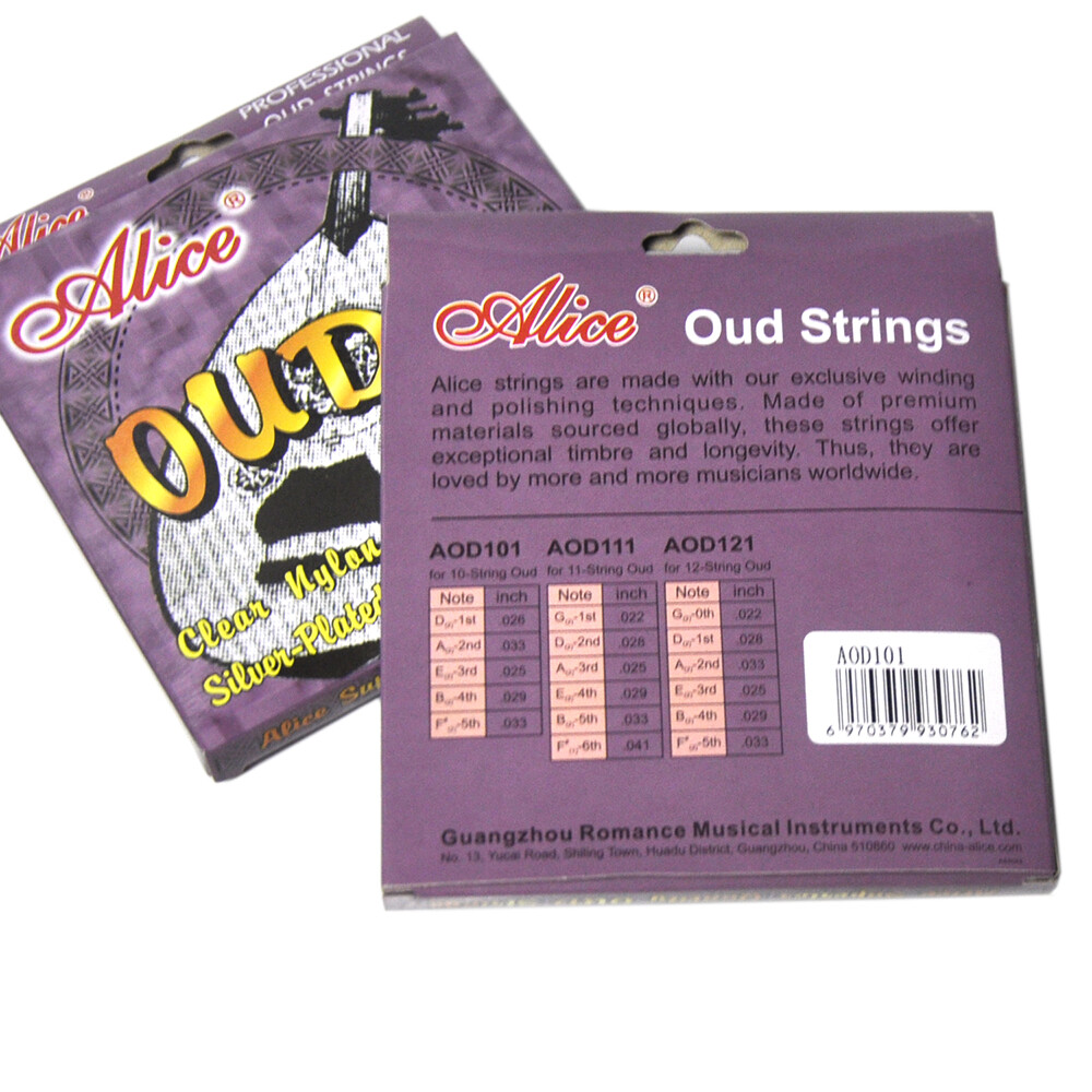 5 Sets Alice AOD101 OUD Strings Nylon Silver-plated Copper for 10-string Oud