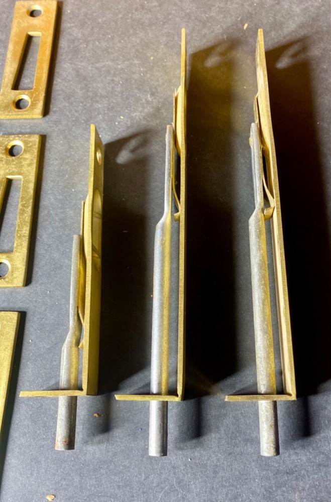 Antique Brass Flush Bolt Lever X 3 Units