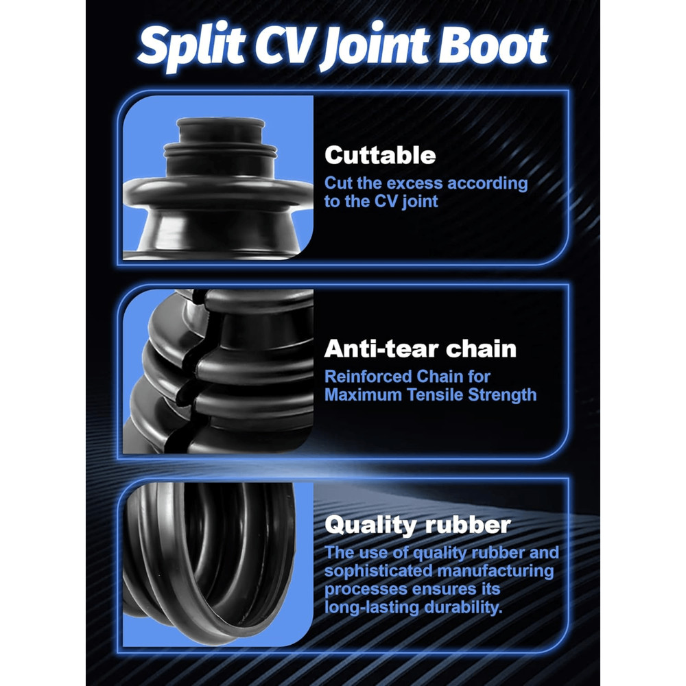 CVS18 Universal Split CV Boot Replacement Kit - Silicone Constant Velocity Joint