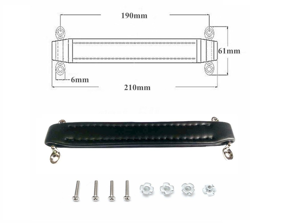 Black Leather Style Guitar Amplifier Handle Strap For Fender Amp Instruments A