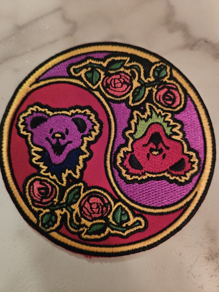 Grateful Dead Patch.. Dead Bear Yin Yang