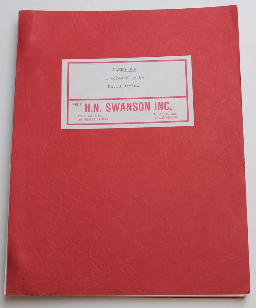 NAKED SUN / David Barlow 1990 Unproduced Screenplay