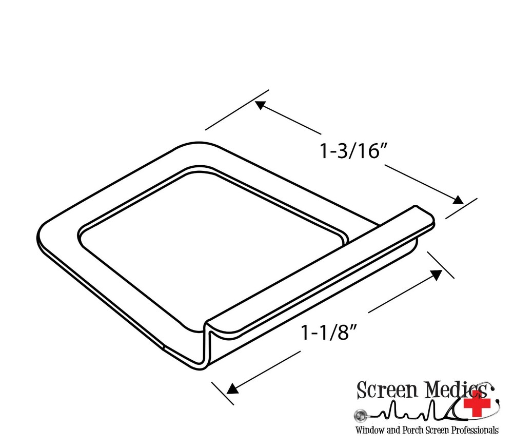 250 Pack - Hollow Pull Tabs for Window Screens - Black/White/Clear/Red