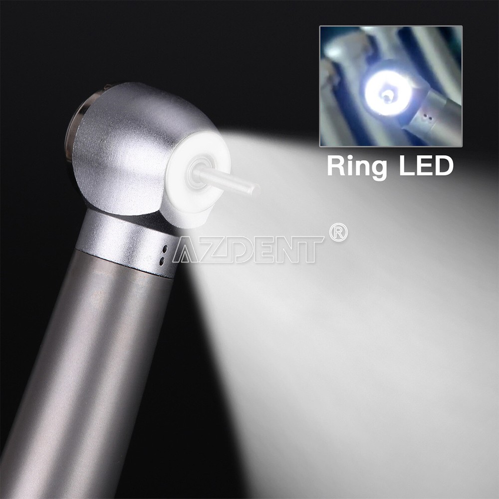 Dental E-generator Shadowless Ring LED High Speed Ceramic Handpiece 4/2 Holes