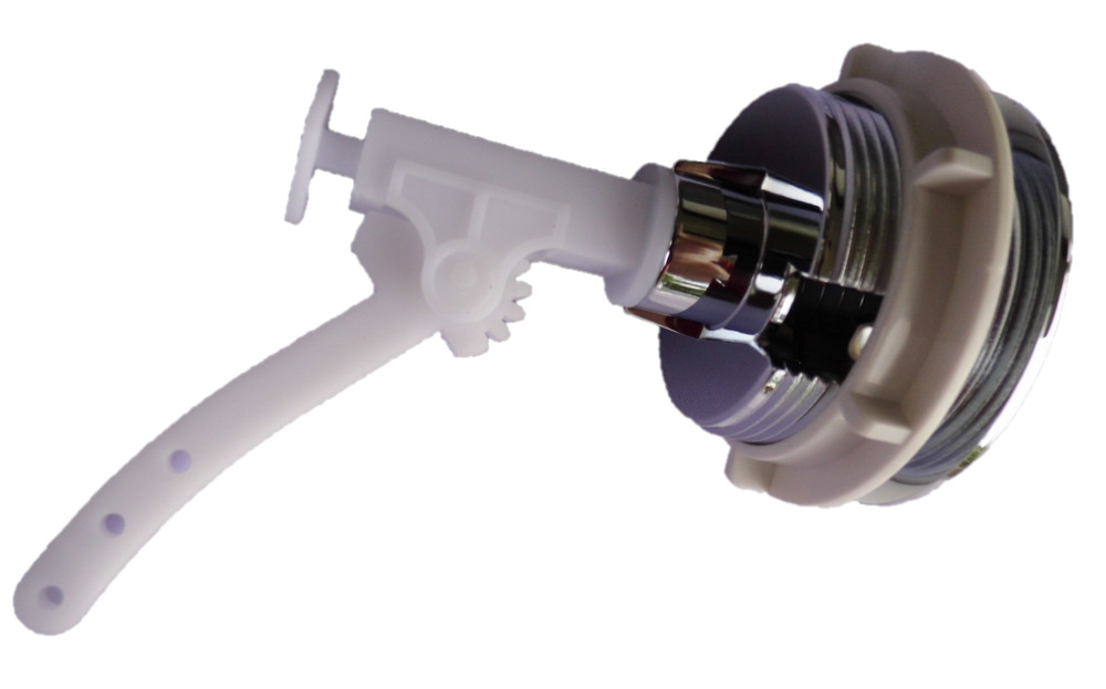 Ratchet Flush Button, Direct Single Push, 48 mm Diameter Flush Button, Top Tank