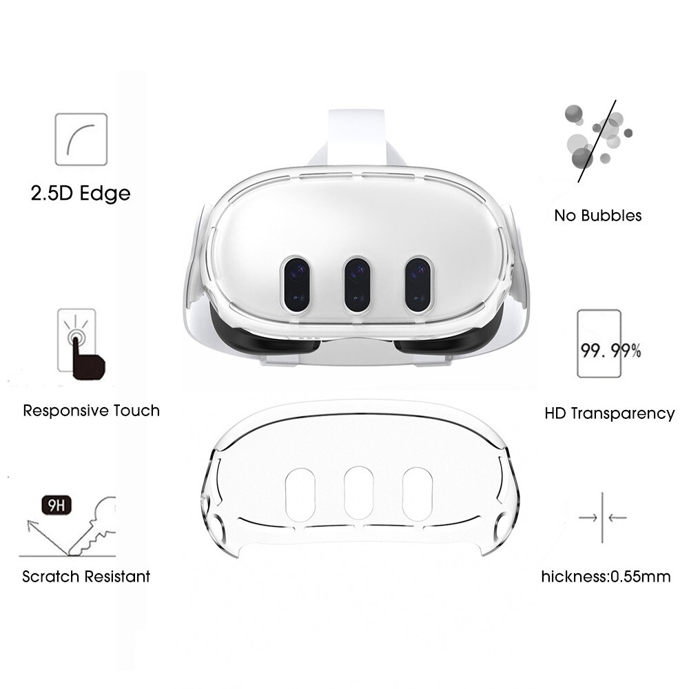 Silicone Transparent Protective Case For Meta Quest 3