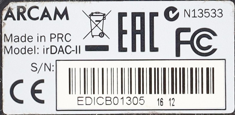 ARCAM irDAC II DAC/Headphone Amp