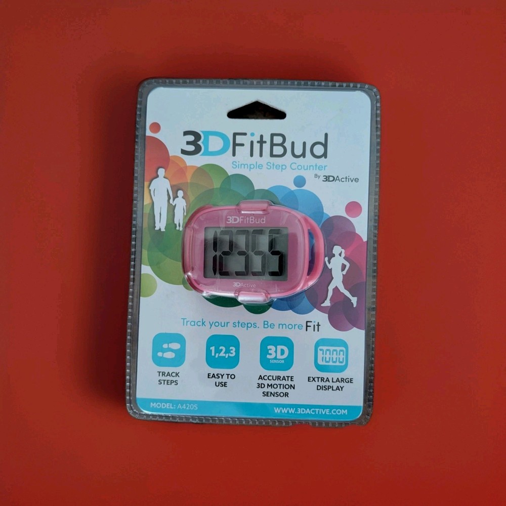 3DFitBud Simple Step Counter 3D Pedometer