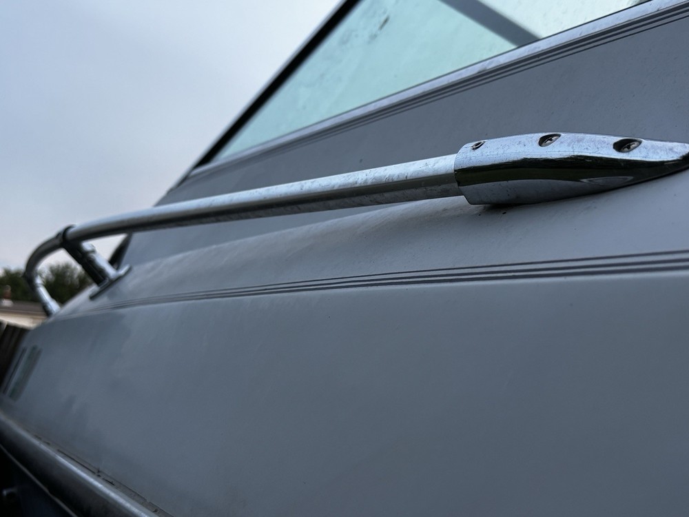 Rinker V190 OEM Bow Rail – Stainless Grab Railing System CLEAN Complete 1987