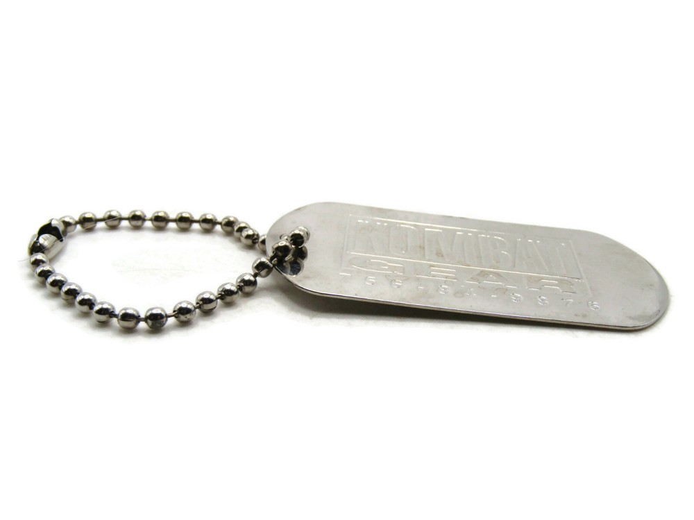 Kombat Gear Key Chain Silver Tone