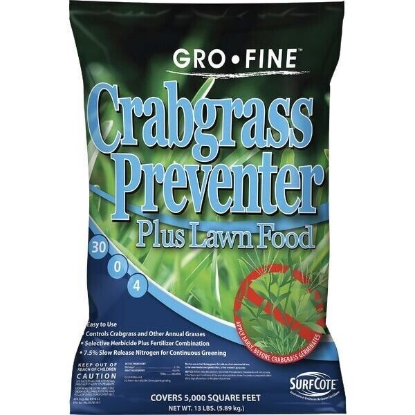 GRO-FINE, 4 Step Lawn Fertilizer Program, 5,000 Sq. Ft. , Phosphorus Free