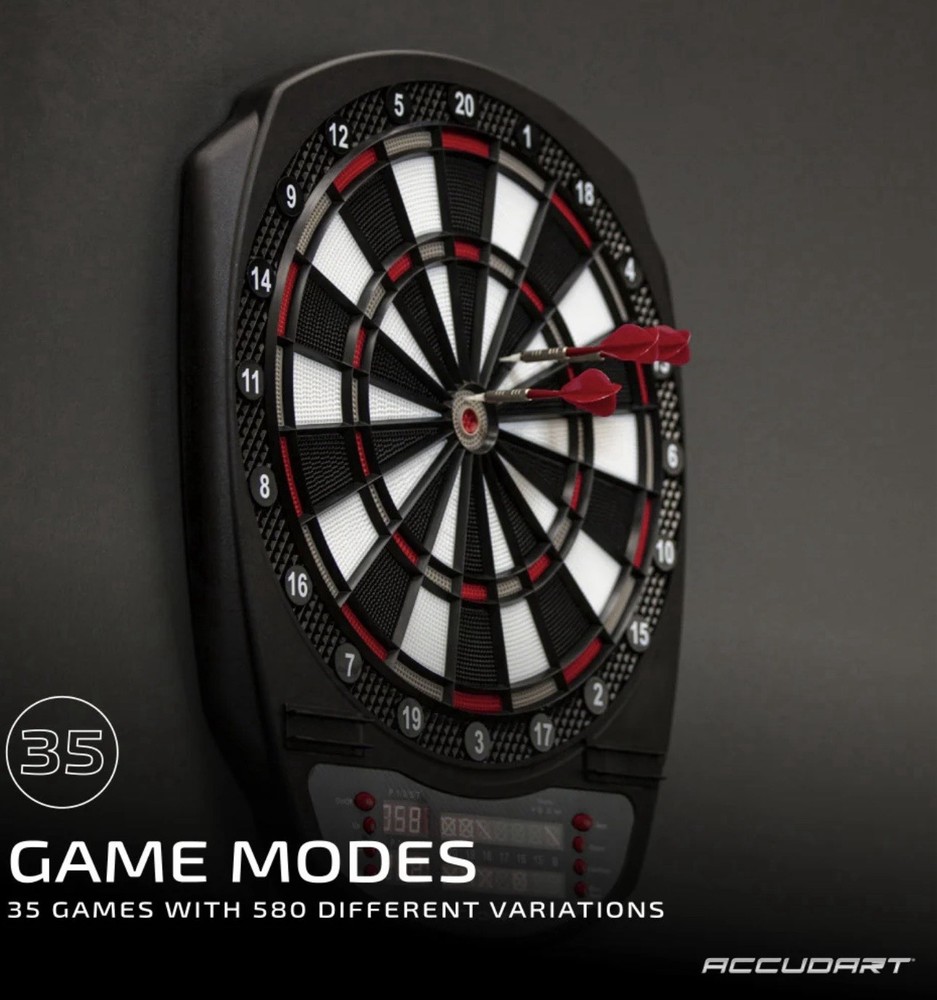 Meteor Electronic Dartboard - 35 Game Modes - 580 Game Variations - Advanced ...