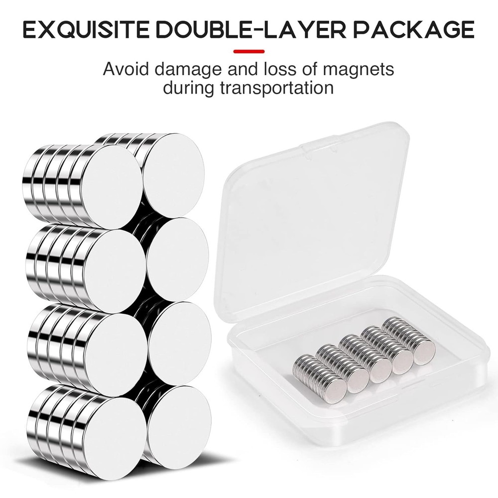 Refrigerator 50 Pcs, 10x3mm Tiny Round Disc Small Whiteboard for Crafts, DIY,...