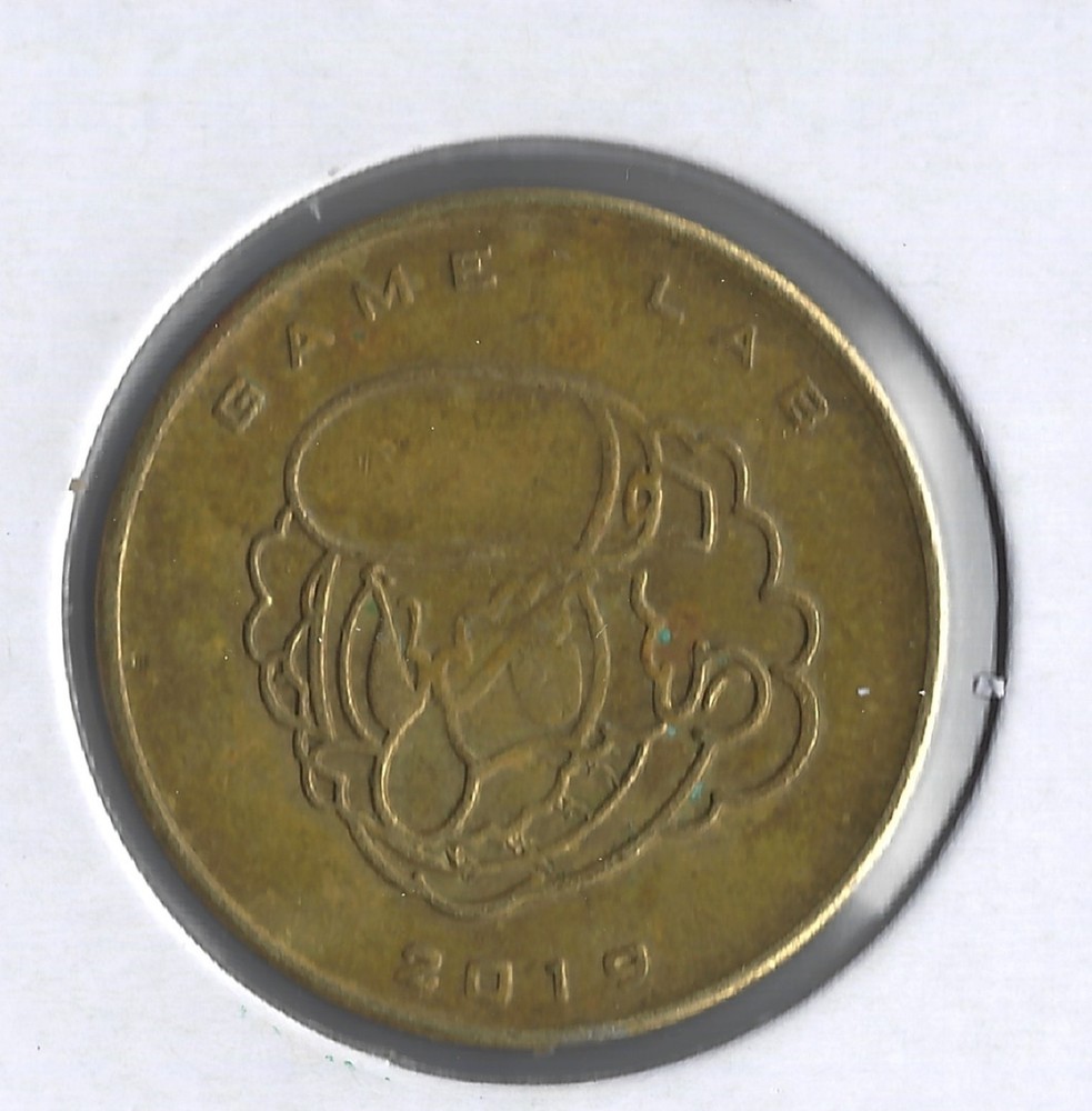 Game Token Riverside Game Lab, 2019. Riverside CA
