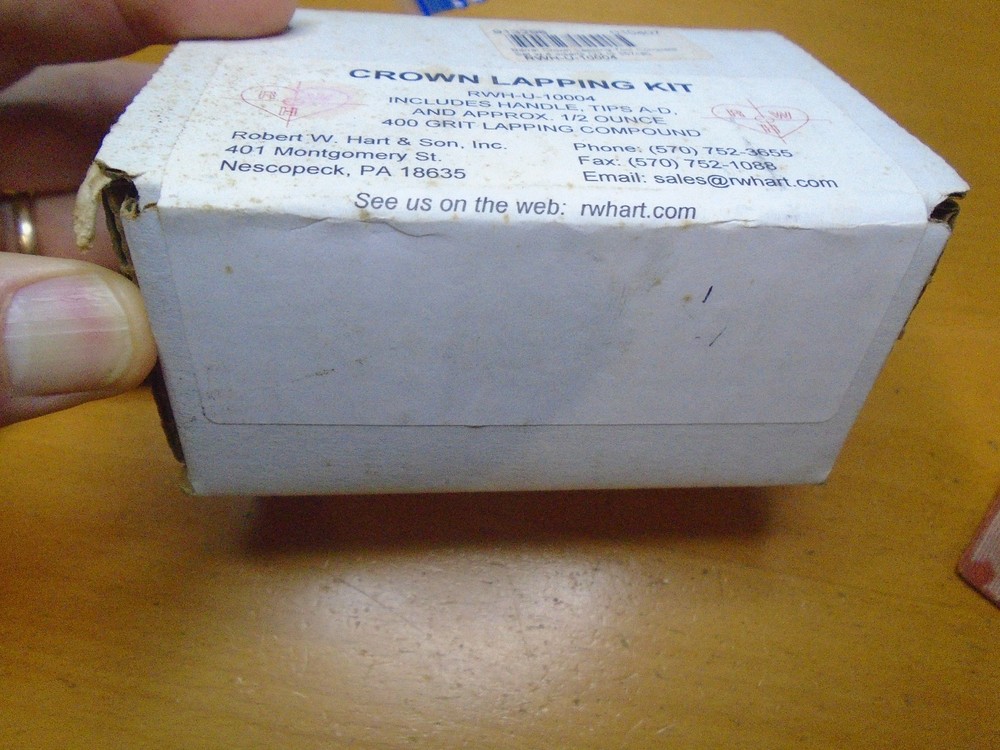 R W Hart Barrel Muzzle Crown Lapping Tool Complete Set NEW - Gunsmith