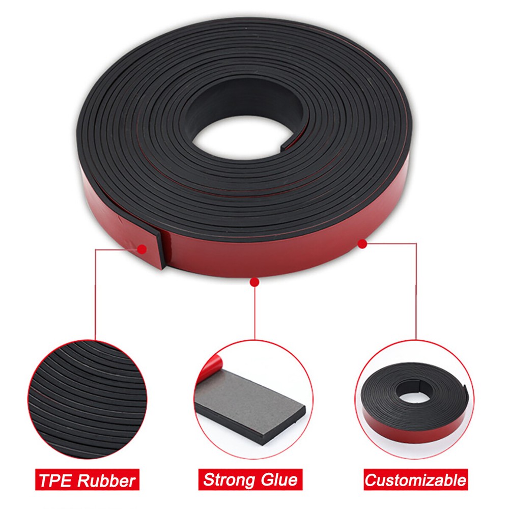 Self Adhesive Rubber Strip Pads Adhesive Backed Solid Seals Gasket Various Sizes