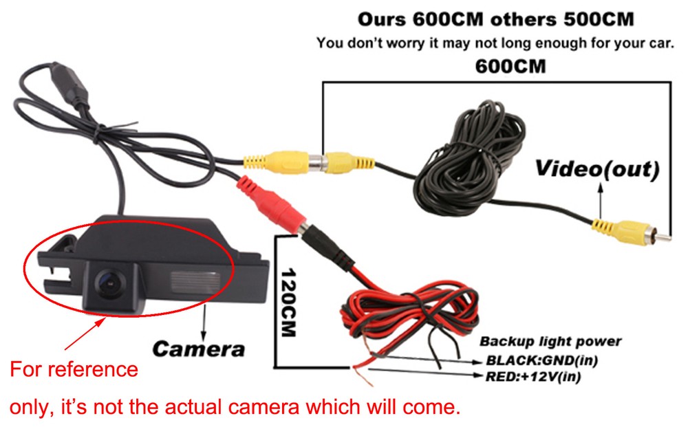 NTSC Auto Reverse Car Rear View Backup Camera For Dodge Durango 2011-2013 +Guide
