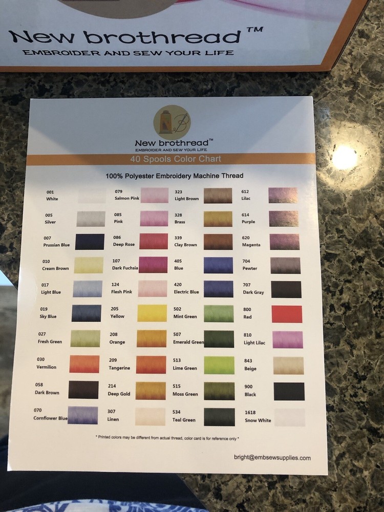 New Brothread 40 Ct Thread