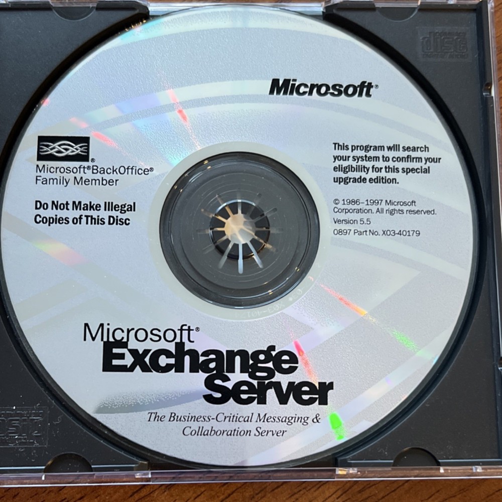 Microsoft Exchange Server 5.5 Messaging & Collaboration Server CD