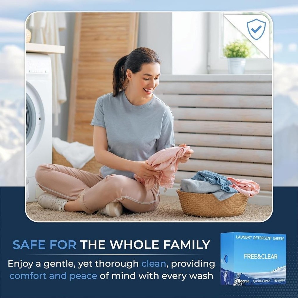 Laundry Detergent Eco Sheets Fragrance Free (480 SHEETS)