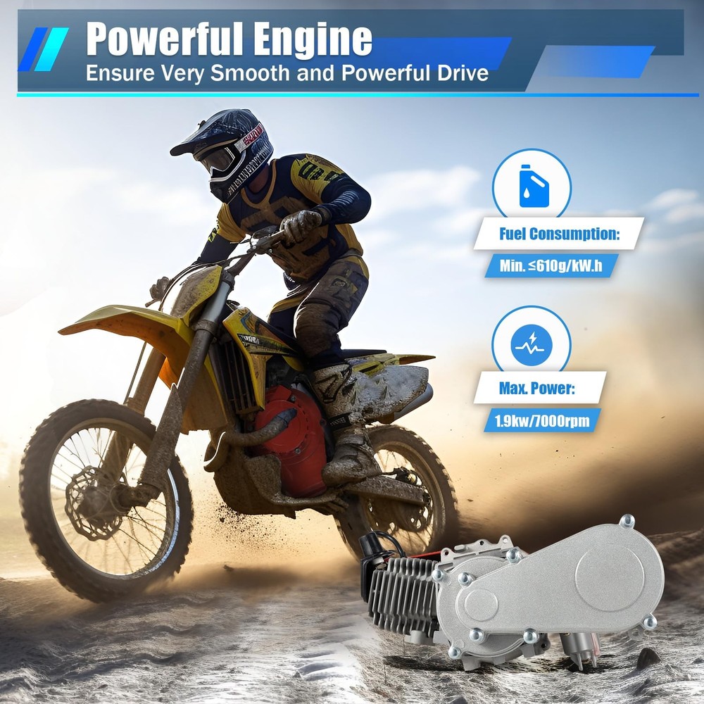 49CC 2 Stroke Pocket Bike Engine Air Cooled Electronic Ignition
