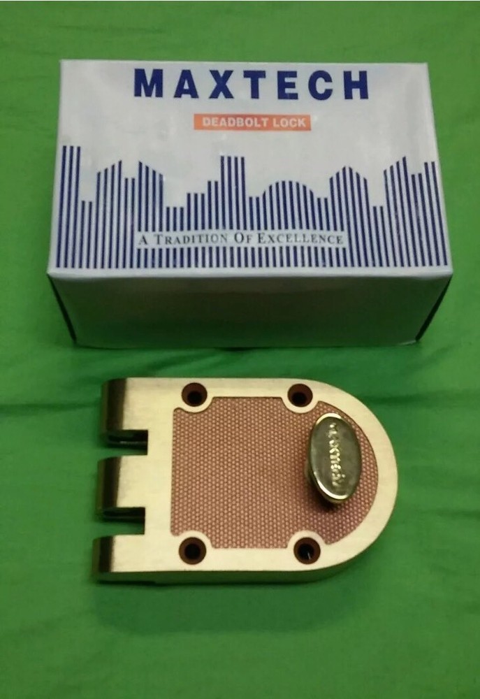 Jimmy-proof Deadbolt Lock Solid Brass best lock. MAXTECH