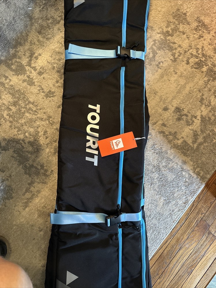 TOURIT Rolling Ski Bag and Ski Boot Bag Combo - Fully Padded New Open Box