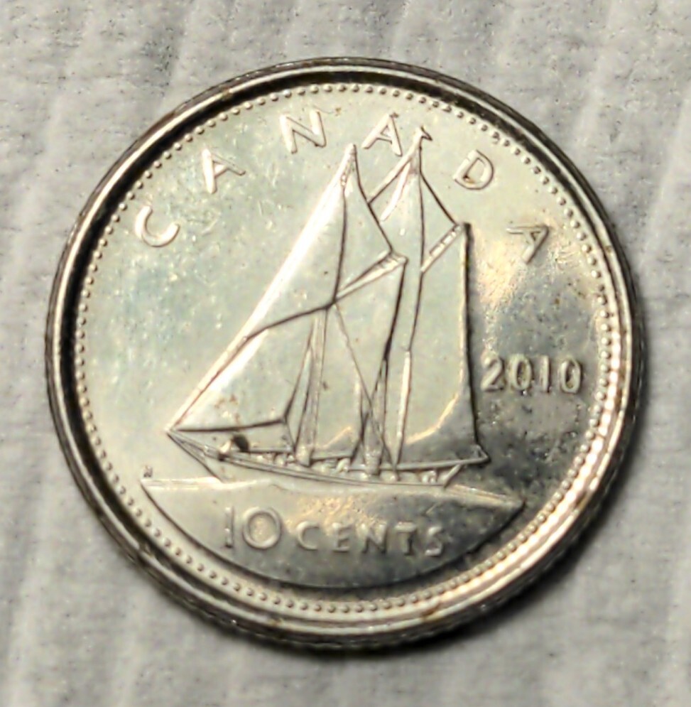 2010 CANADA SILVER 10 CENTS