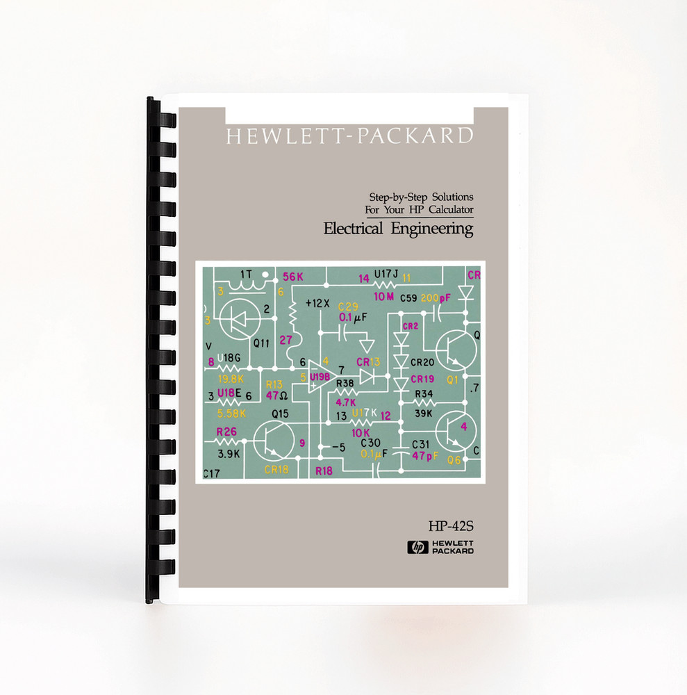 Manual Hewlett Packard HP 42S Calculator: Electrical Engineering - Half-Letter