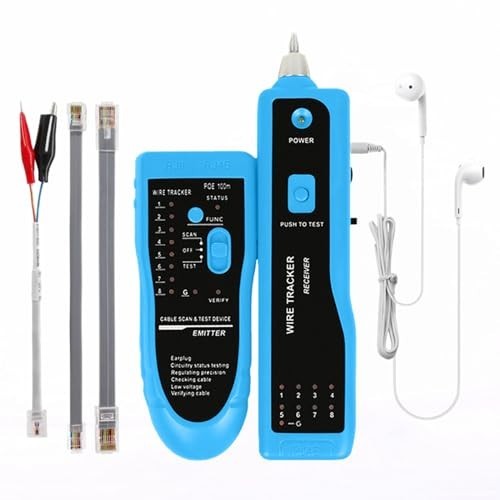 Network Tool Kit - RJ45 Crimping Tool, Cat6/Cat5e Pass Through Connectors, Wire