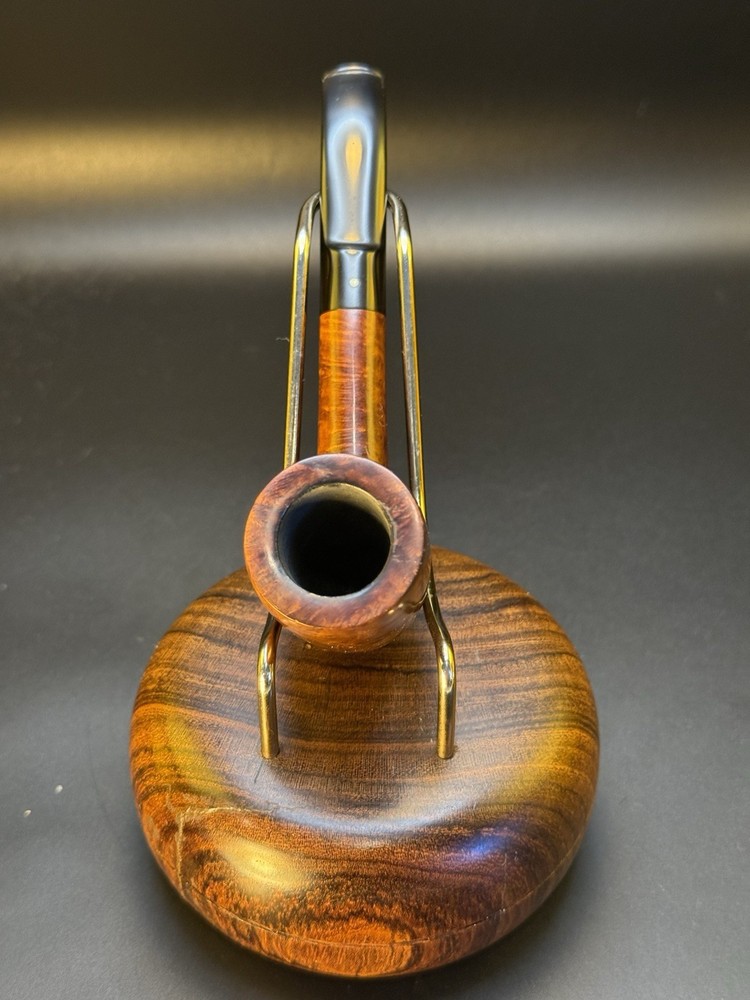 Rare Brakner Deluxe Hand Cut Smooth Bent Stack Tobacco Pipe