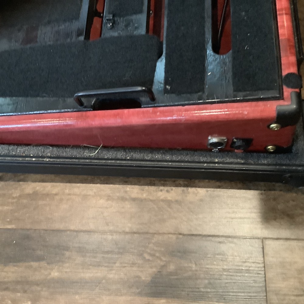 Custom Made Pedal Board And Custom Hard Rolling Case
