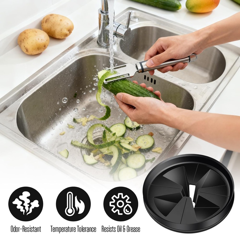3 Pack Garbage Disposal Splash Guard - Sink Baffle 3 3/8" QCB-AM for InSinkErato