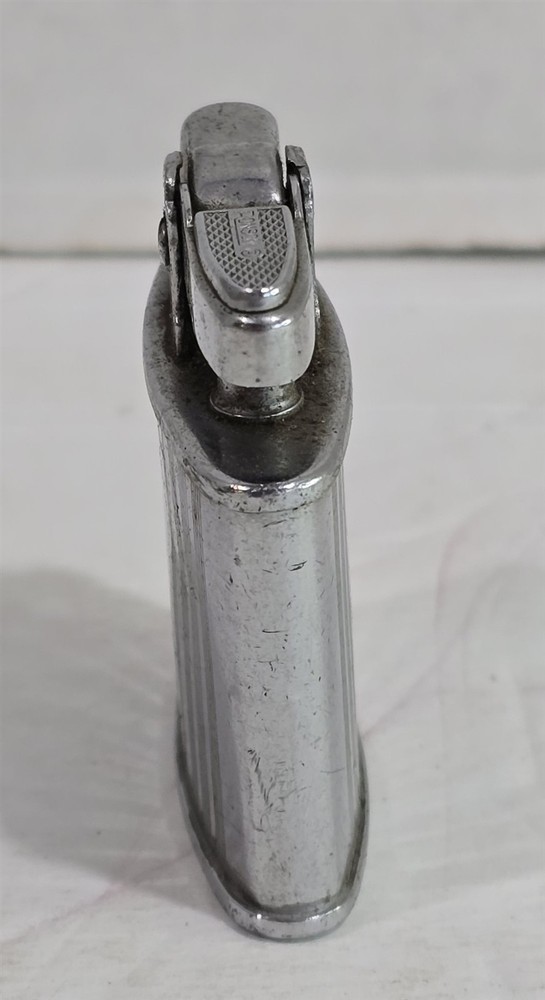 Vintage MC Ronson Lighter Chrome Refillable Untested Made in USA