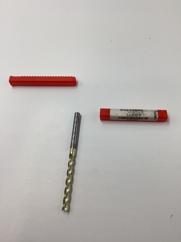 Accupro Genuine Square End Mill 1/4" Diameter 2" LOC, 3FL Solid Carbide 65249898