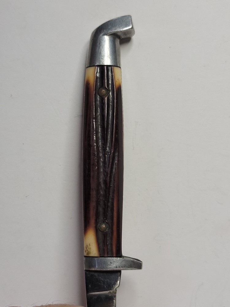 Fixed Blade Knife Imitation Winterbottom Bone with Sheath