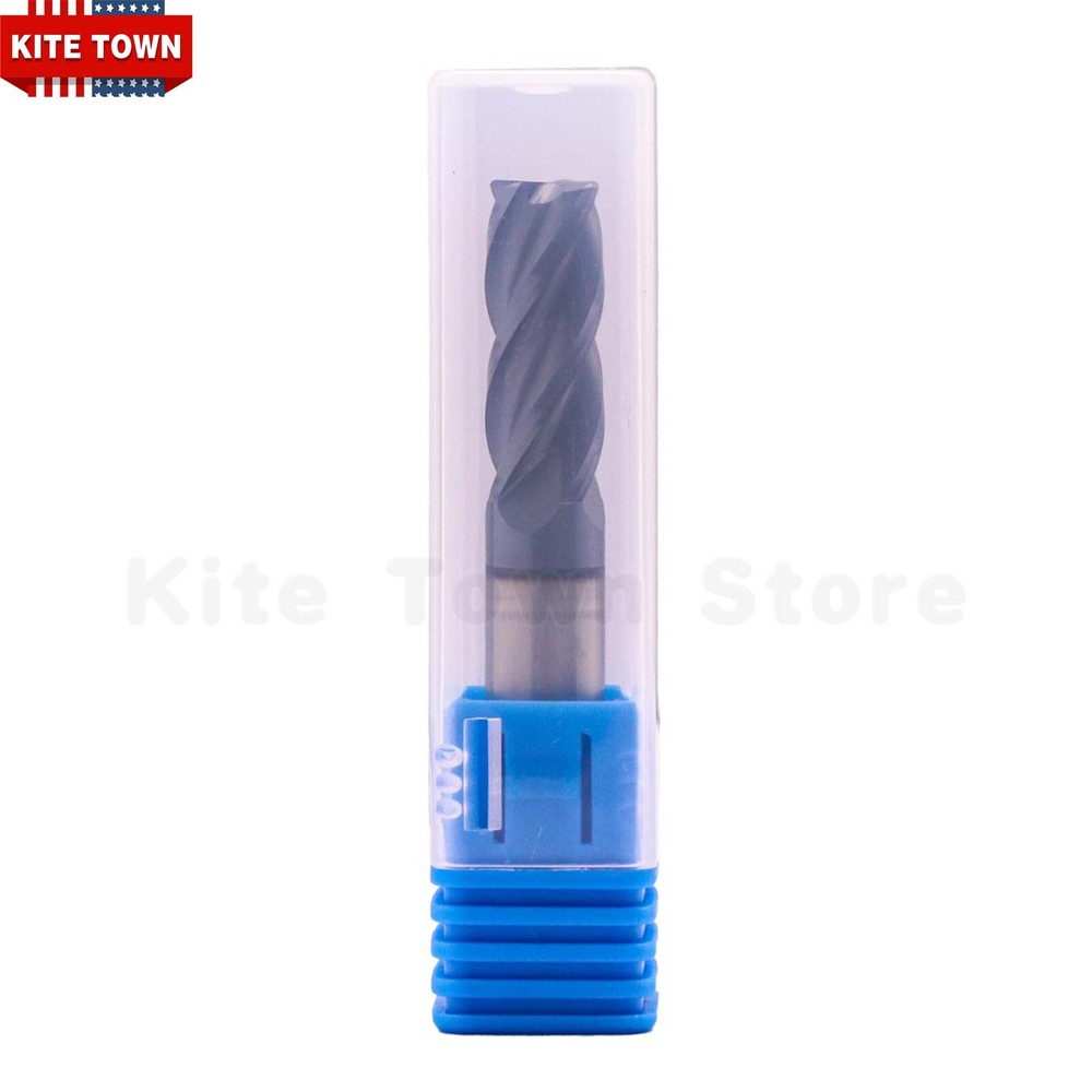 3/8" 4 Flute Solid Carbide End Mill - .030" Corner Radius - AlTiN Coated