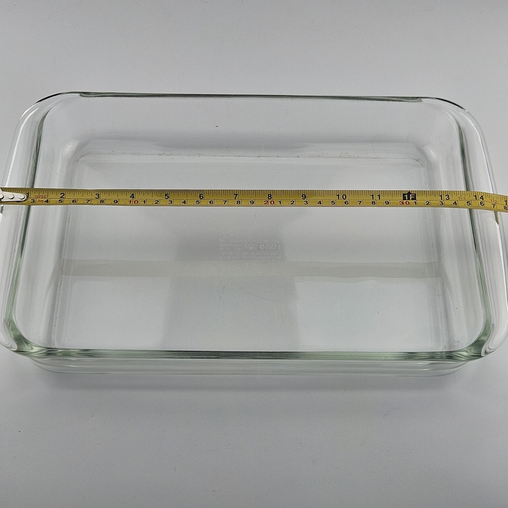 Vintage Pyrex 233 3 Qt Clear Glass Rectangular Baking Dish 13 x 9 x 2