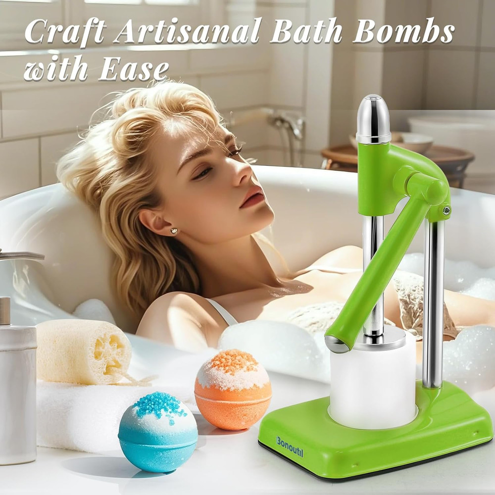 Bath Bomb Press Machine-2 Molds Easy Press Bath Bomb Machine DIY Soap Making for