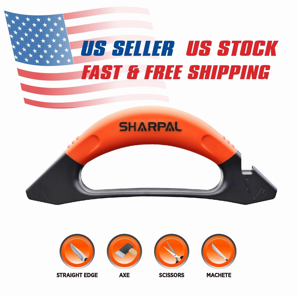 3-In-1 Knife, Axe Hatchet Machete & Scissors Sharpener Garden Tool Sharpener New