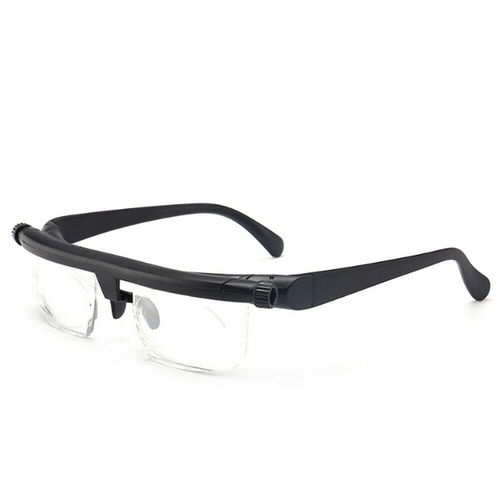 1-4pcs Dial Adjustable Glasses Variable Focus Reading Distance Vision Eyeglasses