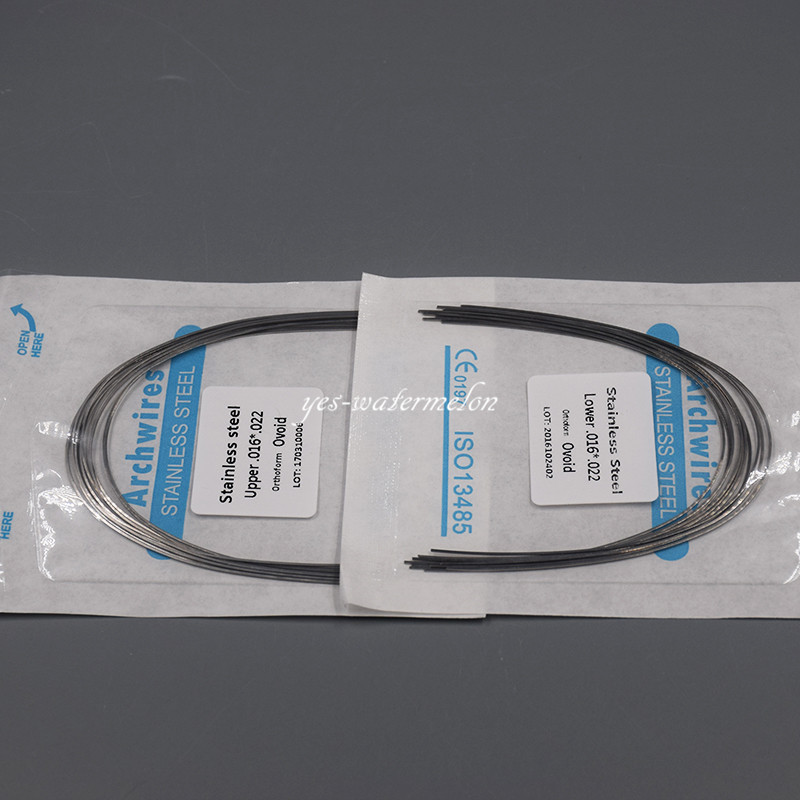 Dental Orthodonic Stainless Steel Rectangular Oval Arch Wire 16x22 Upper&Lower
