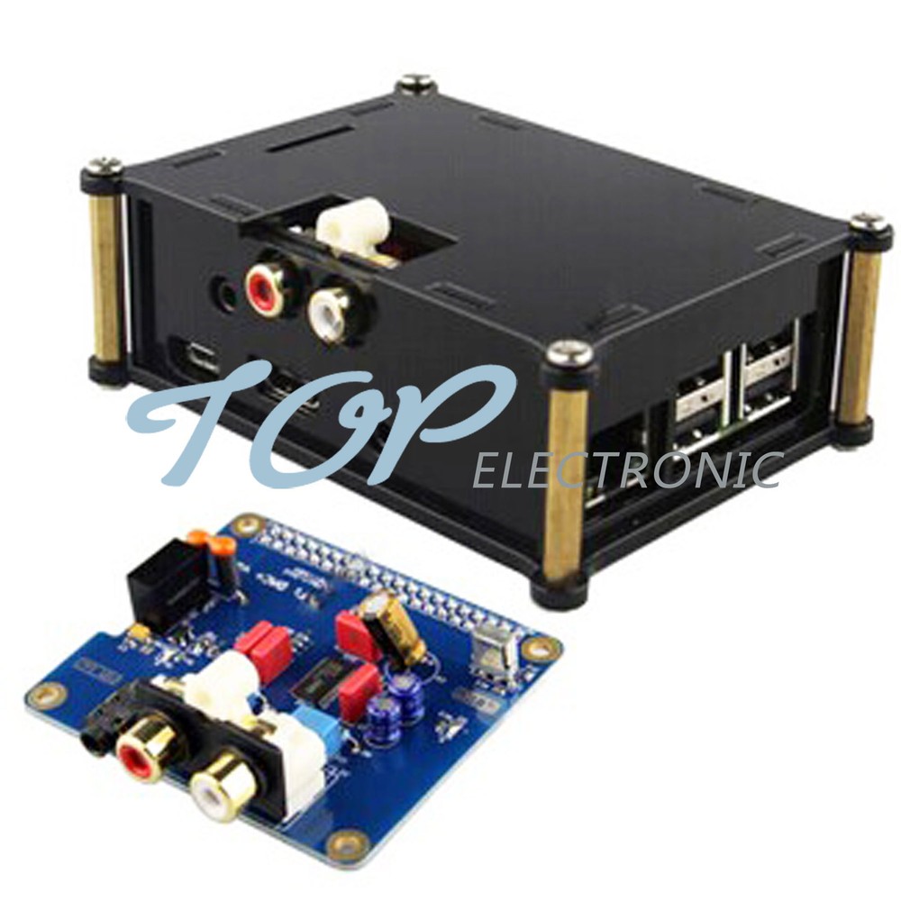 New Acrylic Case for Raspberry Pi 2 B / B+ I2S Interface HIFI DAC+ Audio Card