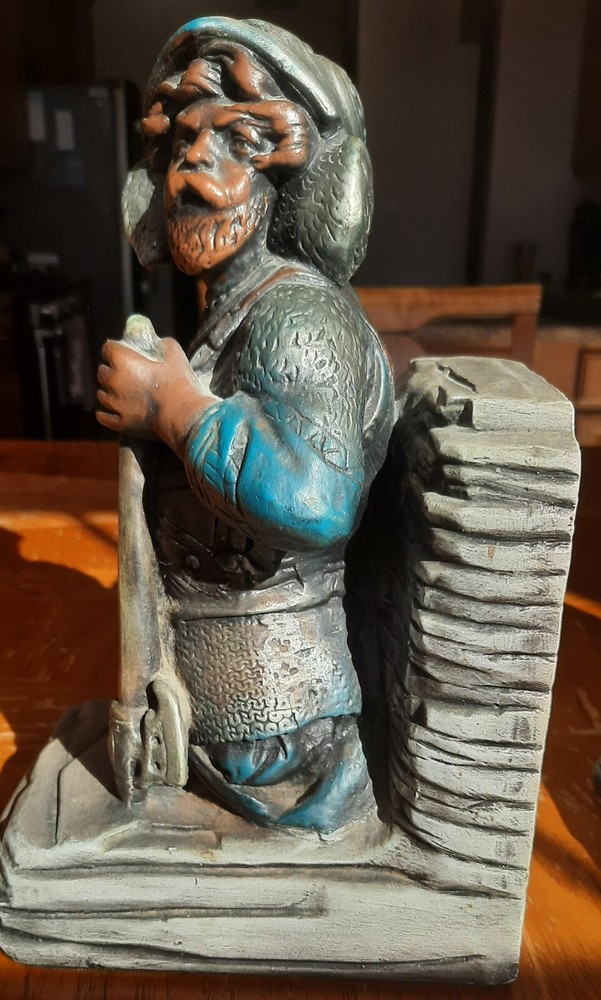 1970 Spanish Conquistador Bookends Pair