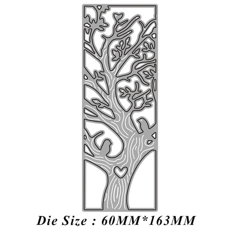 Rectangle Frame Trees Metal Cutting Dies Scrapbooking Crafts Embossing Stencils