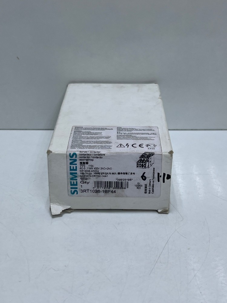 Siemens 3RT1026-1BF44 Contactor