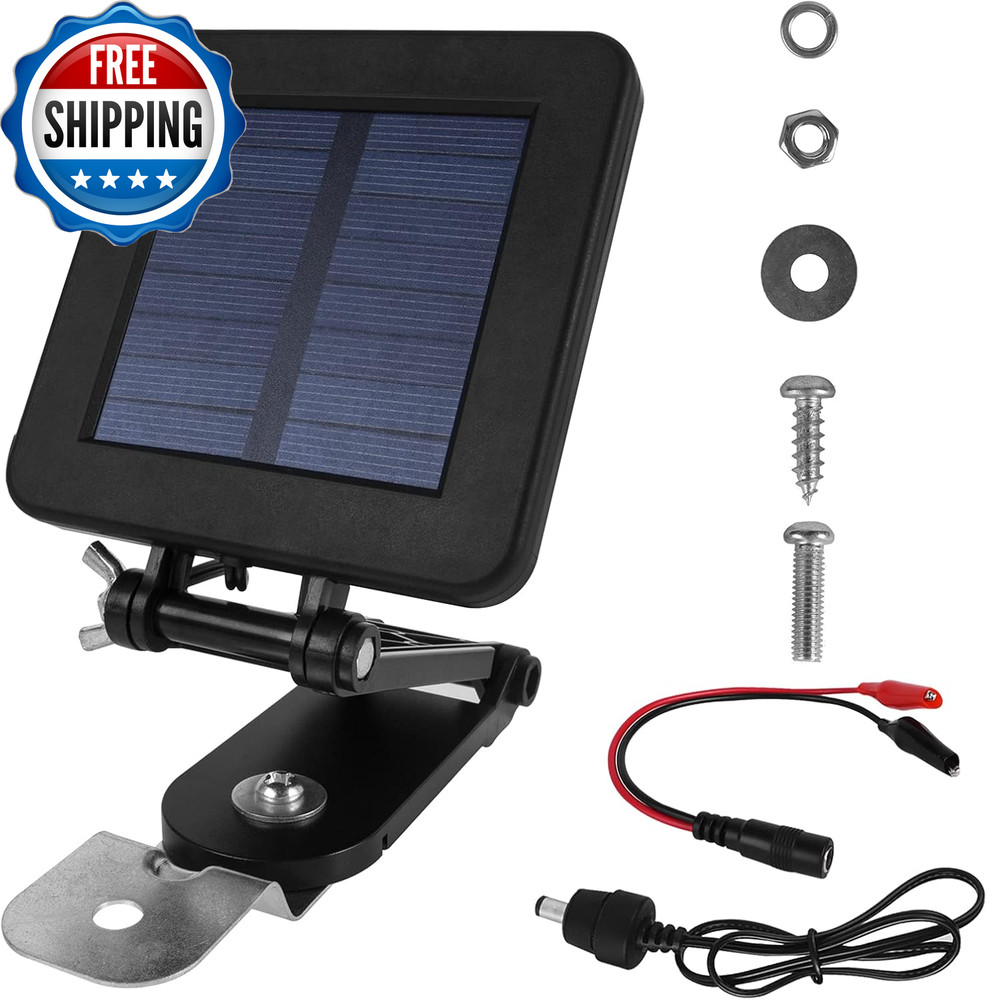 Solar Panel for Deer Feeder 6V Solar Panel Waterproof Small Solar Battery...