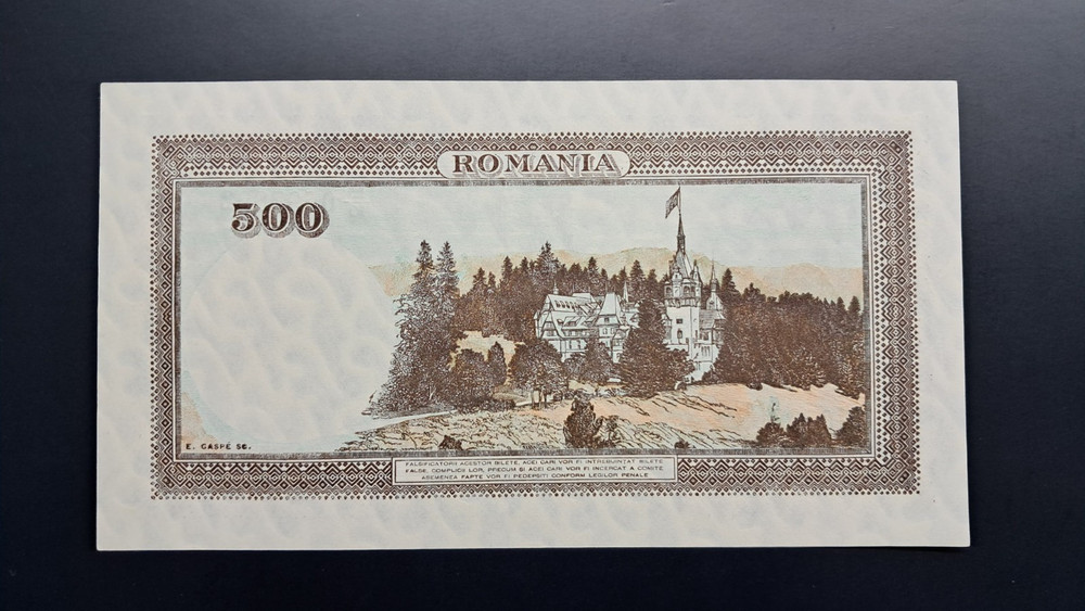 Romania 500 zlei 1941 Unc